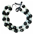 Hawaiian Lei Necklace of Kukui Nuts and White Mongo Shells (Choose Color)