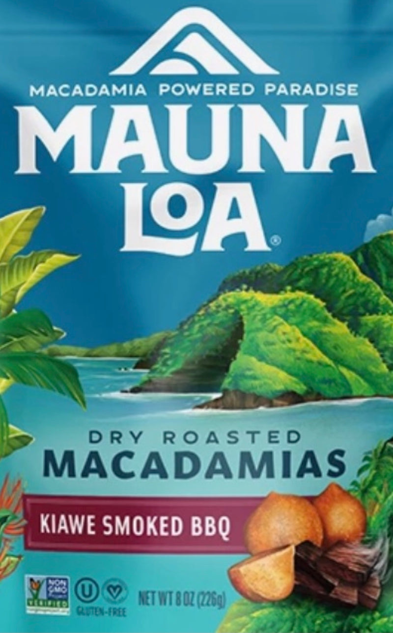 Mauna Loa Hawaiian Roasted Macadamia Nuts 8 Ounce (Choose Flavor)